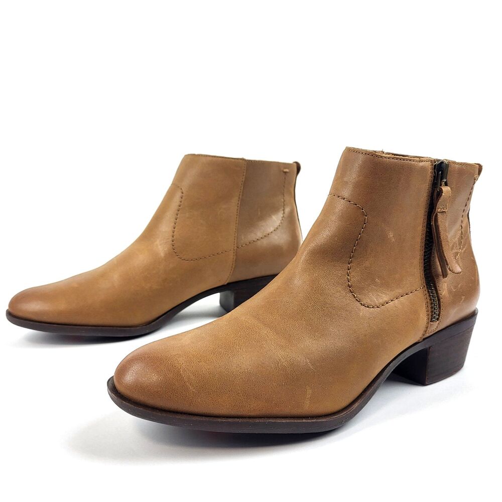 Lucky Brand Blandre Brown Leather Ankle Boot Size 7.5M